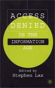 Cover of: Access denied in the information age