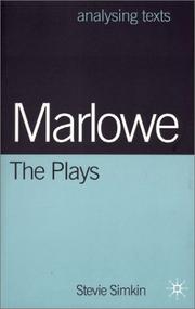 Cover of: Marlowe: the plays