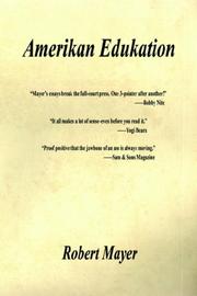 Cover of: Amerikan Edukation by Robert Mayer