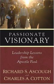 Cover of: Passionate Visionary: Leadership Lessons from the Apostle Paul