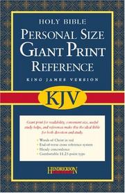 Cover of: Holy Bible: King James Version, Blue, Personal Size, Giant Print, Reference, Imitation Leather