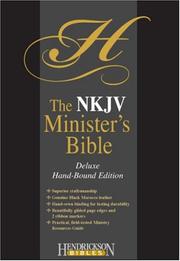 Cover of: Holy Bible: New King James Version, Black Morocco Leather, Minister's, Deluxe