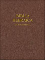 Cover of: Biblia Hebraic Stuttgartensia: Wide Margin