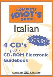 Front cover of The Complete Idiot's Guide to Italian (The Complete Idiots Guide Language Audio Programs) by Unknown