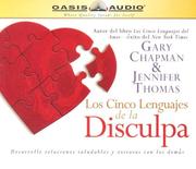 Cover of: Los Cinco Lenguajes De La Disculpa by Gary Chapman, Jennifer Thomas