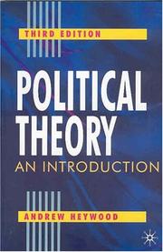 Cover of: Political Theory: An Introduction, Third Edition