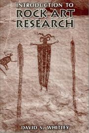 Cover of: Introduction to Rock Art Research | David S. Whitley