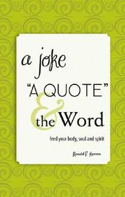 Cover of: A Joke, a Quote, & the Word | Ronald P. Keeven