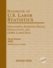 Cover of: Handbook of U.S. Labor Statistics 2006: Employment, Earnings, Prices, Productivity, & Other Labor Data (Handbook of Us Labor Statistics)