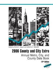 Cover of: 2006 County and City Extra: Annual Metro, City, and County Data Book (County and City Extra)
