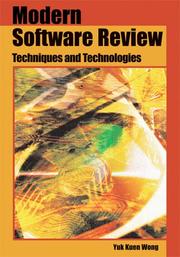 Cover of: Modern Software Review: Techniques And Technologies