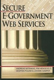 Cover of: Secure E-Government Web Services