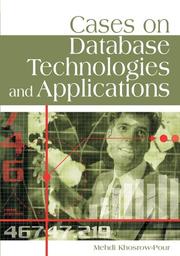 Cover of: Cases on Database Technologies And Applications (Cases on Information Technology Series) (Cases on Information Technology Series) | 