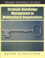 Cover of: Strategic Knowledge Management in Multinational Organizations