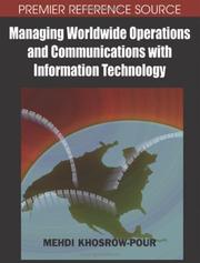 Cover of: Managing Worldwide Operations and Communications With Information Technology by Mehdi Khosrow-Pour