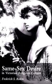 Cover of: Same Sex Desire in Victorian Religious Culture