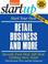 Cover of: Start Your Own Successful Retail Business (Start Your Own)