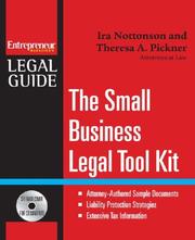 Cover of: Small Business Legal Tool Kit (Entrepreneur Legal Guides)