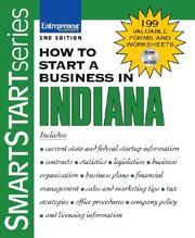 Cover of: How to Start a Business in Indiana (Smartstart)
