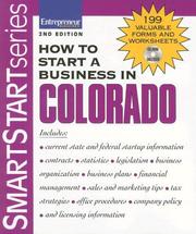 Cover of: How to Start a Business in Colorado
