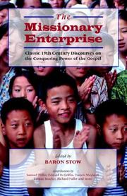 Front cover of THE MISSIONARY ENTERPRISE by Unknown