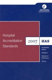 Cover of: 2007 Hospital Accreditation Standards