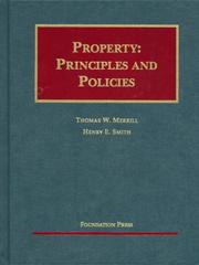 Cover of: Property: Principles And Policies (University Casebook)