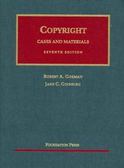 Cover of: Copyright Cases and Materials