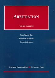 Cover of: Arbitration (University Casebook)