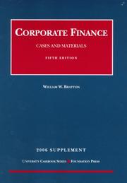 Cover of: Corporate Finance | William W. Bratton