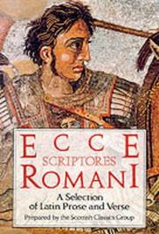 Cover of: Ecce Scriptores Rommani by Scottish Classics Group