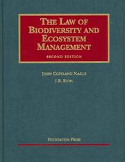 Cover of: The Law of Biodiversity and Ecosystem Management (University Casebook Series)