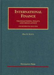 Cover of: International Finance by Hal S. Scott, Hal S. Scott