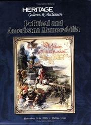 Cover of: Political and Americana Memorabilia Auction