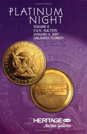 Cover of: Heritage Coin Auction #422 Platinum Night Vol II F.U.N Auction January 4, 2007 Orlando, FL