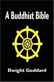 Cover of: A Buddhist Bible by Dwight Goddard