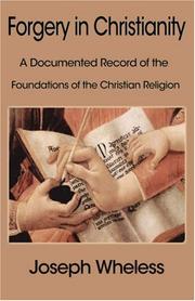 Cover of: Forgery in Christianity by Joseph Wheless