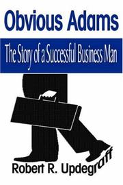 Cover of: Obvious Adams: The Story of a Successful Business Man