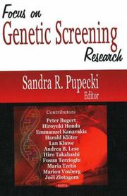 Cover of: Focus on Genetic Screening Research