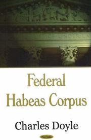Cover of: Federal Habeus Corpus