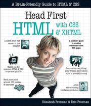 Cover of: Head First HTML with CSS & XHTML (Head First) by Elisabeth Freeman, Elisabeth Freeman, Eric Freeman