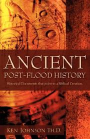 Cover of: Ancient Post-Flood History