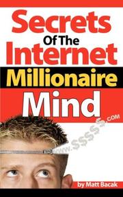 Cover of: Secrets of the Internet Millionaire Mind
