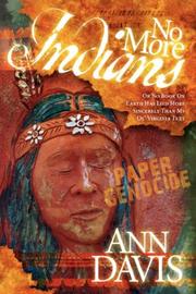 Cover of: No More Indians by Ann Davis, Ann Davis