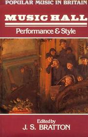 Cover of: Music Hall: Performance and Style (Popular Music in Britain)