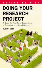 Doing your research project by Judith Bell