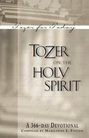 Cover of: Tozer on the Holy Spirit | A. W. Tozer