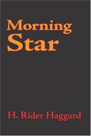 Cover of: Morning Star | H. Rider Haggard