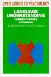 Cover of: Language understanding: current issues