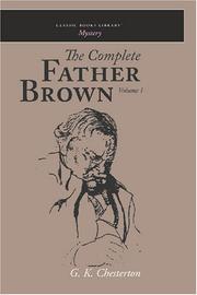Cover of: The Complete Father Brown volume 1 by Gilbert Keith Chesterton
